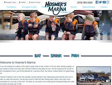 Tablet Screenshot of hosmersmarina.com